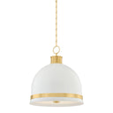 Aged Brass Briscoe Pendant 20.25" by Hudson Valley