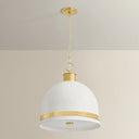 Aged Brass Briscoe Pendant 20.25" by Hudson Valley, view 2