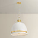 Aged Brass Briscoe Pendant 20.25" by Hudson Valley, view 3