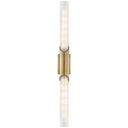 Aged Brass Pylon Wall Sconce 2.75" by Hudson Valley