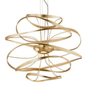 Gold Leaf Calligraphy Chandelier 34" by Corbett Lighting