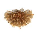 Gold Leaf Pulse Chandelier 31" by Corbett Lighting, view 4