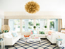 Gold Leaf Pulse Chandelier 45.5" by Corbett Lighting, view 2