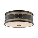 Aged Brass and Old Bronze Gaines Flush Mount 16" by Hudson Valley