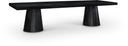 Tavolo 95" - 132" Oak Wood Extendable Dining Table - Black
