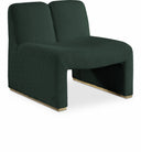 Alta Boucle Fabric Upholstered Accent Chair - Green