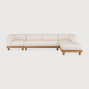 4 Seater Right Monocle Outdoor Modular Sofa Set