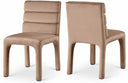 Kai Velvet Upholstered Dining Chair - Beige