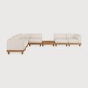 6 Seater Left Monocle Outdoor Modular Sofa Set