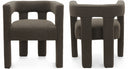 Athena Boucle Fabric Upholstered Accent - Brown