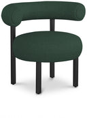 Bordeaux Boucle Fabric Upholstered Accent Chair - Green