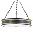 Aged Brass and Old Bronze Gaines Chandelier 30" by Hudson Valley