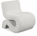 Desiree Boucle Fabric Upholstered Accent Chair - Cream