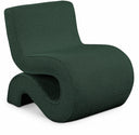 Desiree Boucle Fabric Upholstered Accent Chair - Green