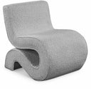 Desiree Boucle Fabric Upholstered Accent Chair - Grey