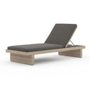 LEROY OUTDOOR CHAISE - WASHED BROWN