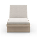LEROY OUTDOOR CHAISE - WASHED BROWN