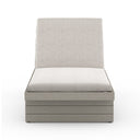 LEROY OUTDOOR CHAISE - WEATHERED GREY