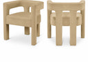 Athena Velvet Upholstered Dining Chair - Camel