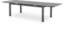 Maldives 95.5" - 119" Aluminum Extendable Outdoor Patio Dining Table - Grey