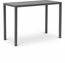 Maldives Aluminum Outdoor Patio Rectangle Bar Table - Grey