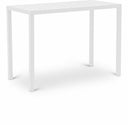 Maldives Aluminum Outdoor Patio Rectangle Bar Table - White