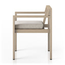 MONTEREY OUTDOOR DINING ARMCHAIR, WASHED BROWN