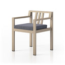 MONTEREY OUTDOOR DINING ARMCHAIR, WASHED BROWN