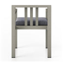 MONTEREY OUTDOOR DINING ARMCHAIR, WEATHERED GREY