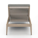 SHERWOOD OUTDOOR CHAISE, WASHED BROWN