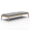 SHERWOOD OUTDOOR CHAISE, WASHED BROWN