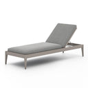 SHERWOOD OUTDOOR CHAISE, WEATHERED GREY