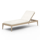 SHERWOOD OUTDOOR CHAISE, WASHED BROWN