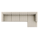 LANGHAM CHANNELED 4-PIECE SECTIONAL