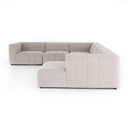 LANGHAM CHANNELED 6-PIECE SECTIONAL