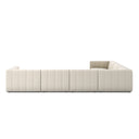 LANGHAM CHANNELED 6-PIECE SECTIONAL