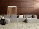 LANGHAM CHANNELED 5-PIECE SECTIONAL