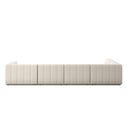 LANGHAM CHANNELED 5-PIECE SECTIONAL