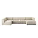 LANGHAM CHANNELED 5-PIECE SECTIONAL