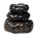 Petrified Wood Organic Sculpture, Set Of 3