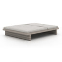 LEROY OUTDOOR DOUBLE CHAISE, WEATHERED GREY