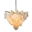 Gold Leaf Serenity Chandelier 40" by Corbett Lighting, view 3
