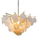 Gold Leaf Serenity Chandelier 34" by Corbett Lighting, view 2