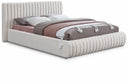 Nash Boucle Fabric Upholstered Bed - Cream