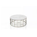 Luby - Modern Cream Fabric Accent Chair