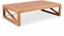 Anguilla Teak Wood Outdoor Patio Coffee Table - Natural