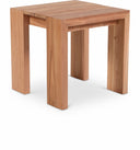 Tulum Teak Wood Outdoor Patio End / Side Table - Natural