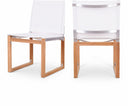 Tulum Water Resistant Mesh Fabric Outdoor Patio Dining Side Chair - White