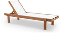 Tulum Water Resistant Mesh Fabric Outdoor Patio Chaise Lounge Chair - White