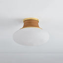 Aged Brass Pearl River Flush Mount 15" by Hudson Valley, view 2